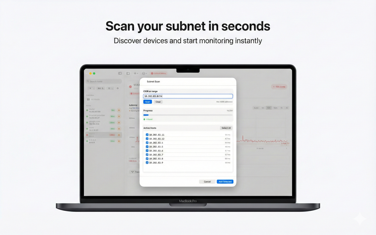 NetPing Monitor - Traceroute